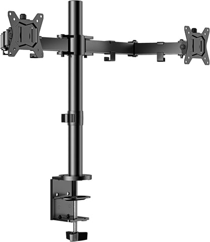 ErGear Dual Monitor Desk Mount, Fully Adjustable Dual Monitor Arm for 2 Computer Screens up to 32 inch, Heavy Duty Dual Monitor Stand for Desk, Holds up to 17.6 lbs per Arm, EGCM1