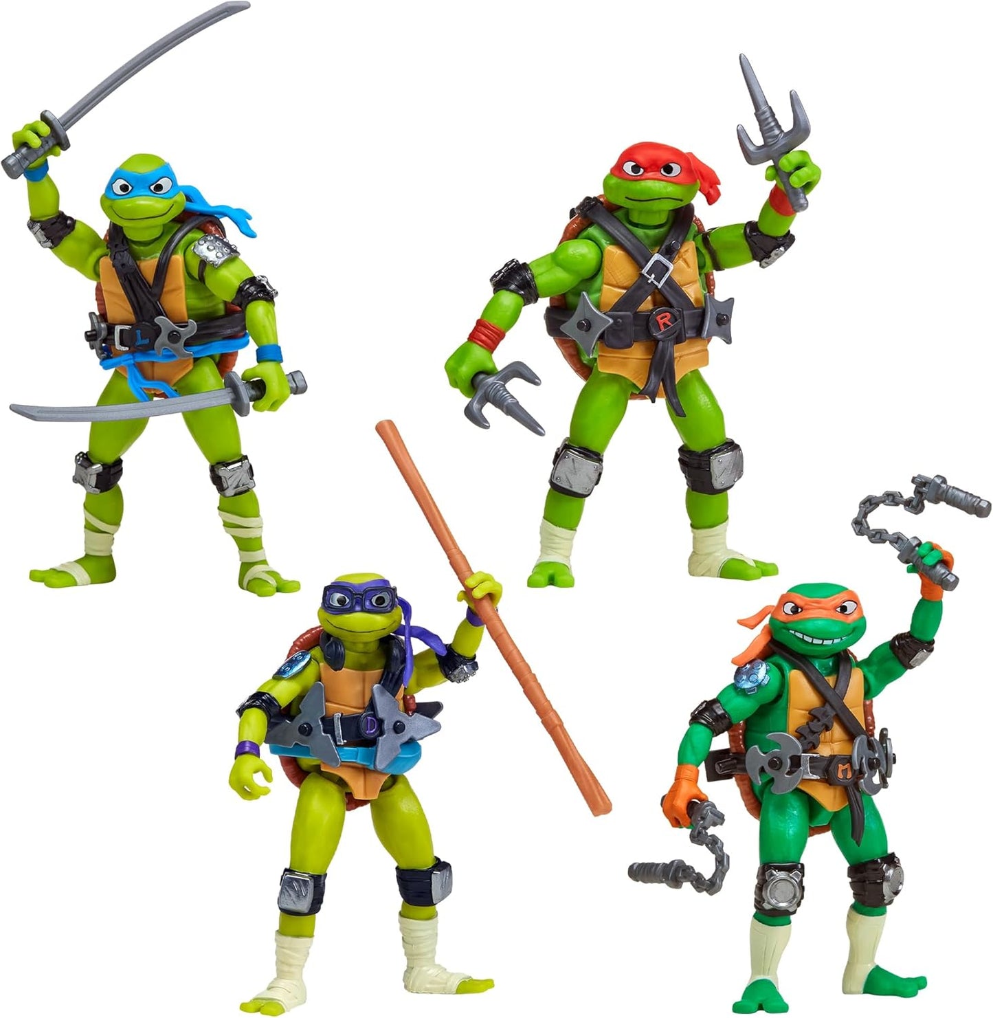 DESIGN MAY VARY Qabiwe 4.8  Turtles action figure for kids and movie fans