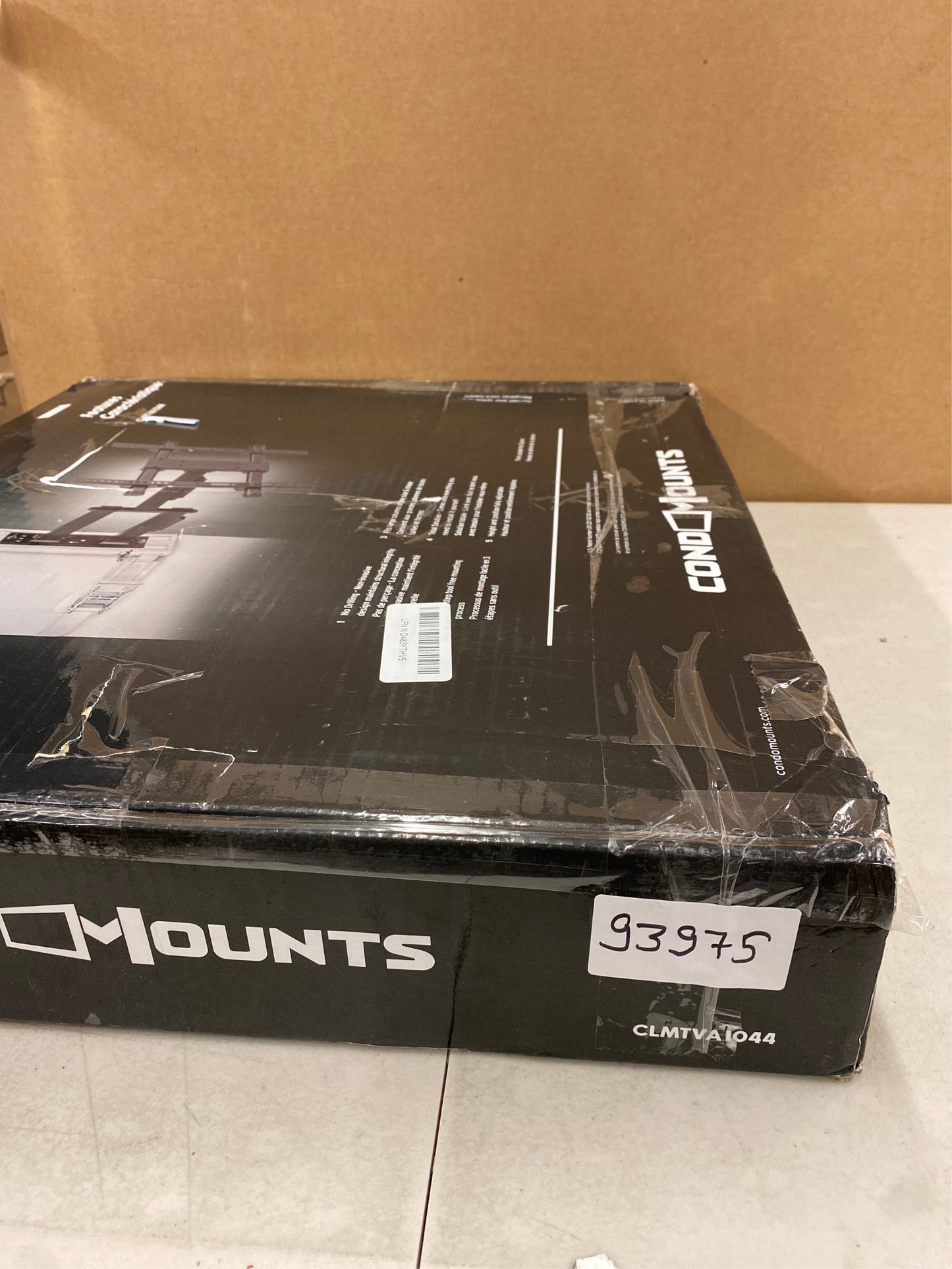 CondoMounts NO Drill Full Motion Pillar TV Mount,Holds 80lbs,Fits 8" & Wider